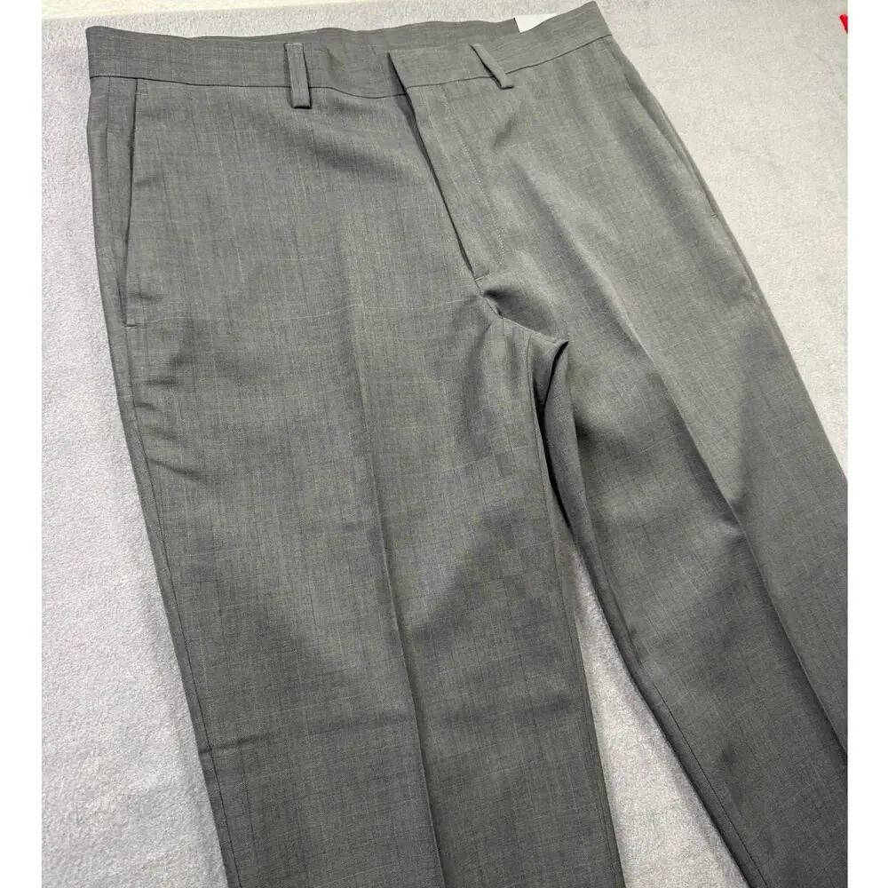 NWT John Henry Modern Fit Dress Pants Slacks Charcoal Gray Size 34x30‎